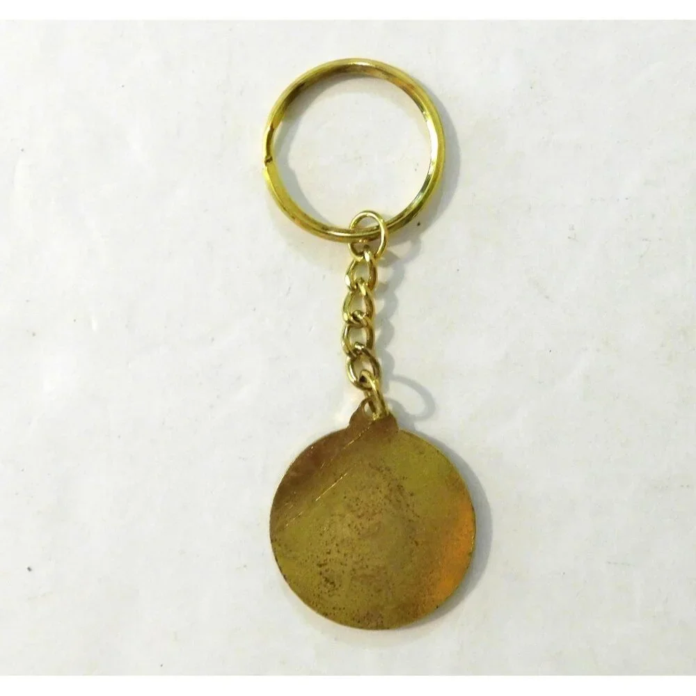 Riviera Las Vegas 50th Anniversary Keychain 1955-2005 Gold Black 3.5 Inches Long